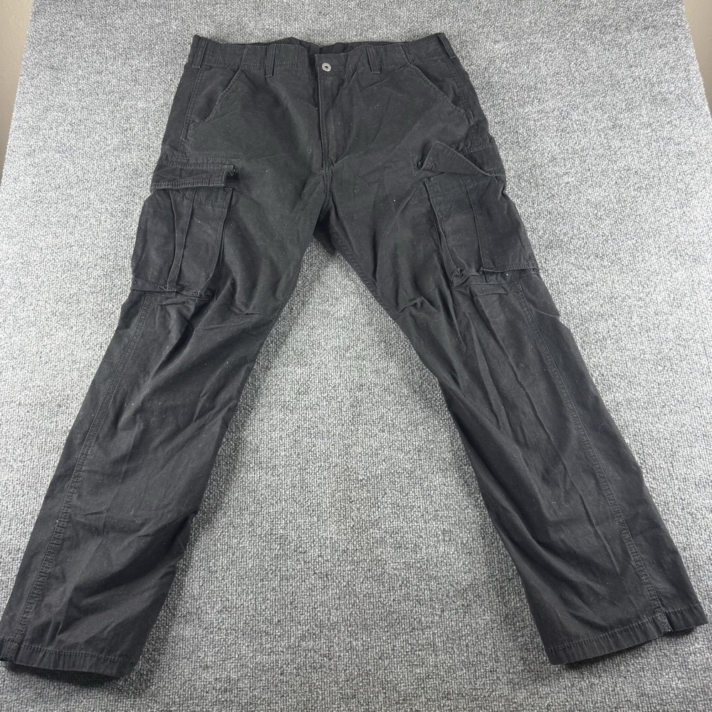 Levi's Cargo Pants Mens 36x30 Black Cotton Relaxed Fit Workwear Pockets